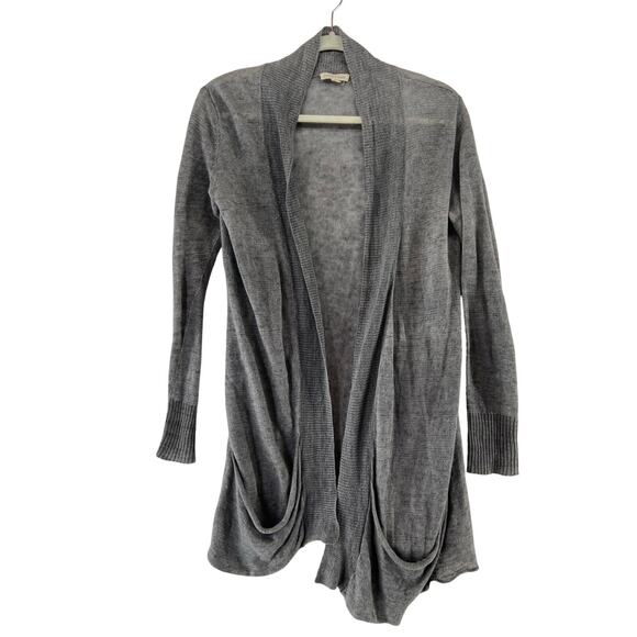 Eileen Fisher Gray Linen Cardigan Size XS - Picture 1 of 4